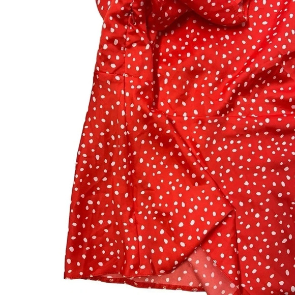 ASOS DESIGN short sleeve  tea blouse in splodge print sz 12 nwt - Picture 6 of 7